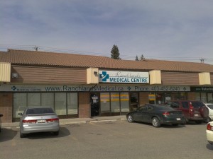 Ranchlands Medical Clinic: Installation of vinyl-printed plastic sign. Let yourself be known.