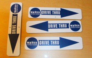 Drive-Thru signs to allow for easy navigation of your customers