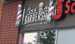 Channel Sign - 1st Ave Barbershop